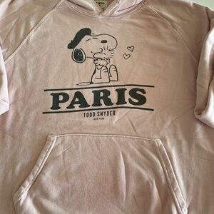 Todd Snyder Peanuts soft Pink Hoodie